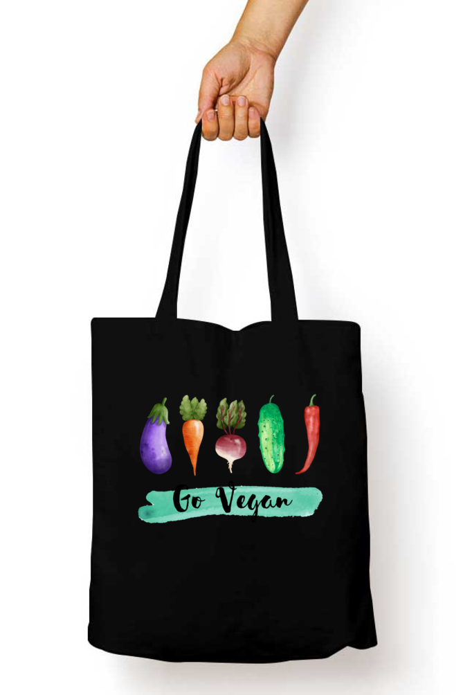 GO Vegan Vegetable Tote Bag